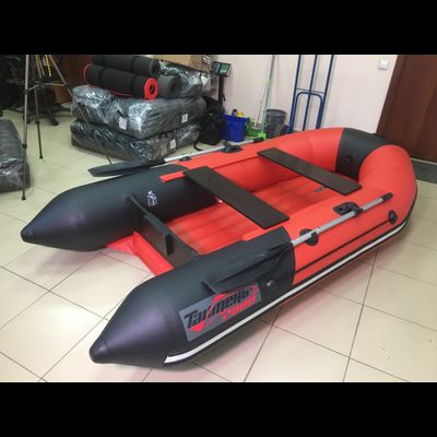Моторная лодка Таймень NX 2800 НДНД красно черный - MNELODKU.RU