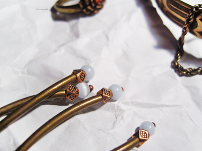 Бохо-серьги "Небо на кончиках веток"