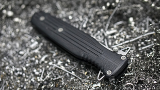 Складной нож VARANG (сталь Elmax, черный G10)