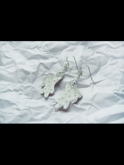 "Крылышки Облачной Феи", серьги в стиле фэнтези