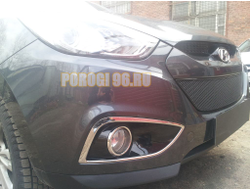 Защита радиатора Hyundai IX35 2010- black PREMIUM