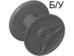 ! Б/У - String Reel 3 x 2 x 3 Drum with Axle Hole, Dark Bluish Gray (32012 / 32012199 / 4239891) - Б/У