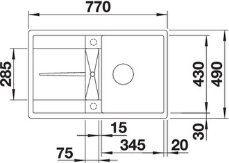 Мойка Blanco Metra 45 S-F, 519084