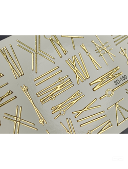 3D Хрустальный слайдер-дизайн 3D-150 GOLD CRYSTAL