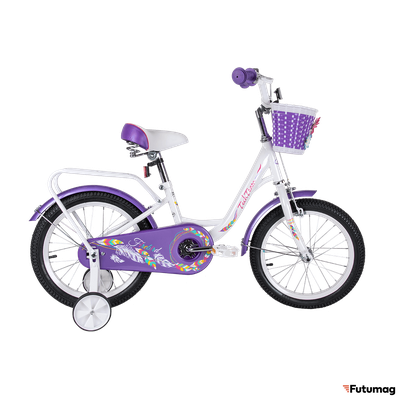 Велосипед TechTeam Firebird 14 бело-фиолетовый