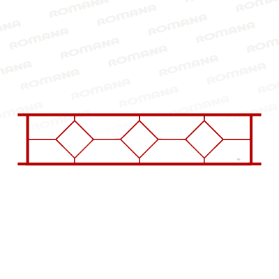 Ограждение металлическое Romana 303.03.00