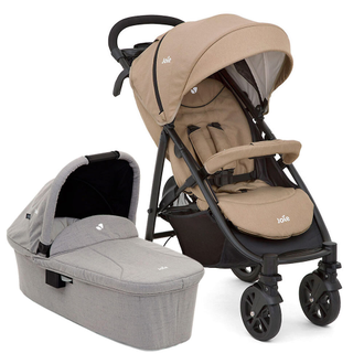 Joie Litetrax 4 коляска 3 в 1 автокресло Gemm +  спальный блок Joie Ramble