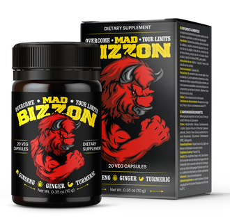 Mad Bizzon dietary supplement for men.