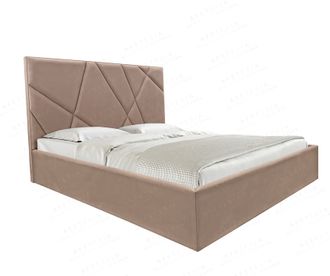 Кровать с мягким изголовьем &quot;Геометрия 2&quot;