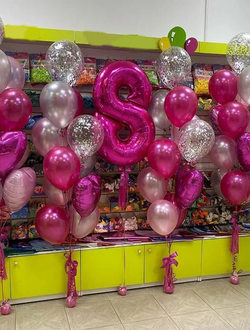 Сет "С 8 марта" (49 шариков)