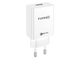 Зарядное устройство FUMIKO CH03 1USB QC3.0 3А c кабелем Micro USB белое