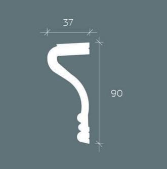 Молдинг 6.51.392 - 90*37*2000мм