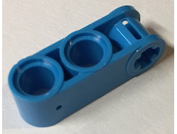 Technic, Axle and Pin Connector Perpendicular 3L with 2 Pin Holes, Dark Azure (42003 / 6216110 / 6273734)