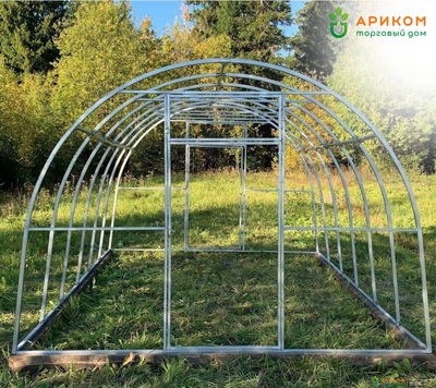 Теплица «Ариком Премиум» (оцинкованный каркас 20х40 мм, шаг дуги 0,65 метр) длина 8м