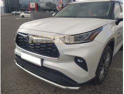 Защита переднего бампера d60 для Toyota Highlander 2021-