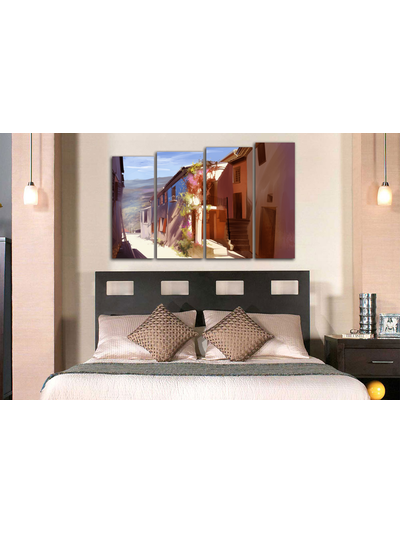 Модульная картина &quot;Прекрасные улочки&quot;