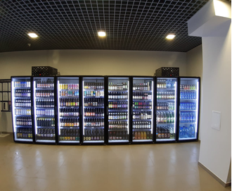 Морозильная камера на 4 стеклянных двери Коловрат 4, -15°C