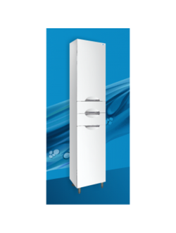 Пенал напольный Lindis Олимп-Люкс 40, левый с корзиной,