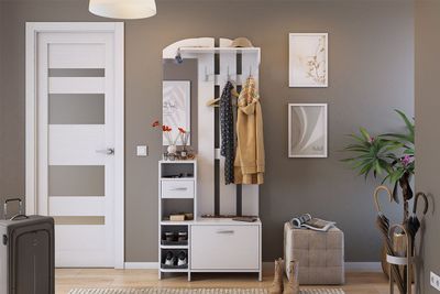 Прихожая МИЛА Белое дерево