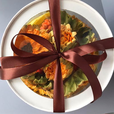 Зефирные подсолнухи