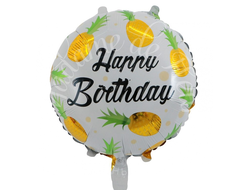 Фольгированный шар "HB ананасы"