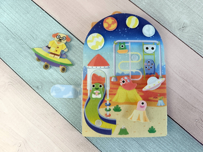 Игра из фетра на липучках "Космопес и пришельцы"