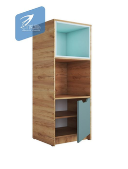 Стеллаж СЖ-002 РИЧ Мята/Сумеречный голубой (Стиль)