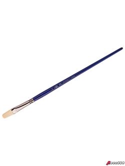 Кисть художественная синтетика упругая Гамма "Манеж", плоскоовальная №8, длинная ручка. 503008