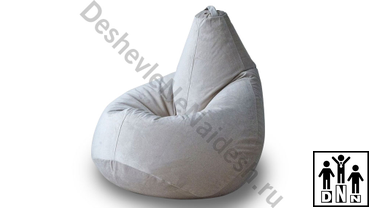 Кресло Груша серая