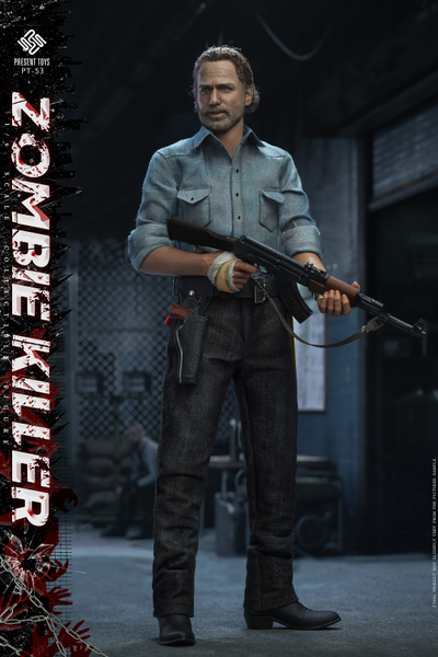 Рик Граймс (Ходячие мертвецы, Walking Dead) - КОЛЛЕКЦИОННАЯ ФИГУРКА 1/6  The Walking Dead Zombie killer (PT-sp53) - PRESENT TOYS