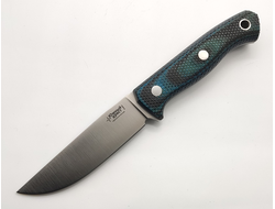 Нож Fang L сталь Elmax чёрно-синяя микарта