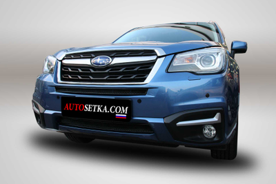 Premium защита радиатора для Subaru Forester (2016-2018) из 2-х частей