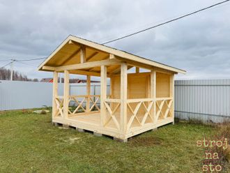 Беседка #51 (Размер 4-3-2.4м)