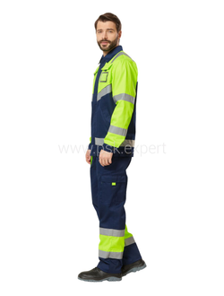 Костюм ИЛИОН СИГНАЛ с брюками, желтый/темно-синий