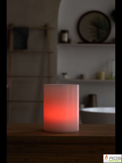 Гладкий парафиновый плафон для LED свечей - 11,7*15см