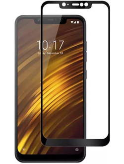 Защитное стекло Perfeo для Xiaomi Pocophone F1 (черная рамка)