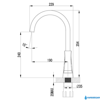 Смеситель для кухни Unit LM4555C