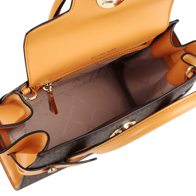 Сумка с плечевым ремешком Майкл Корс Carmen оранжево-коричневая