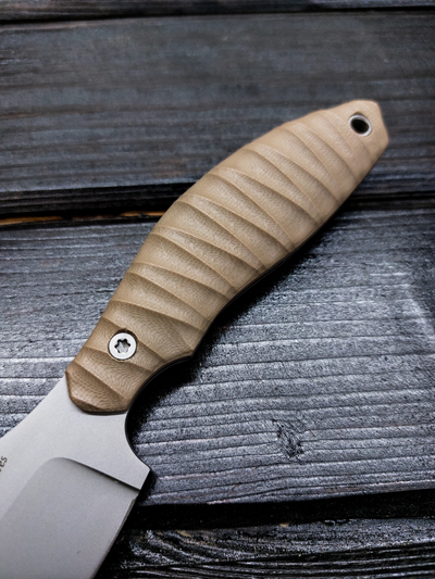 нож БЕЛКА сталь AUS10, рукоять G10, цвет ТАН