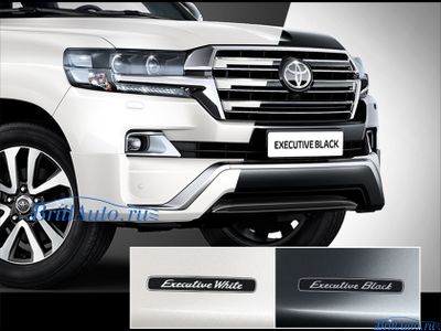 Комплект обвесов Executive Black &amp; White Toyota Land Cruiser 200 2016+