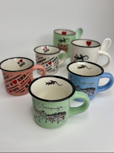 Мини-кружка "ЕКАТЕРИНБУРГ" , разные виды