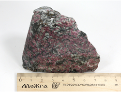 Эвдиалит, Эгирин, Микроклин, полировка, Россия, Кольский п-ов, Хибины (73*60*44 мм, 230 г) №36118