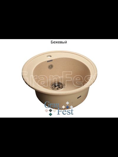 Керамическая мойка для кухни Granfest GF-R510 круглая мойка