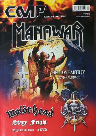 EMP Magazine Autumn 2005 Manowar, Иностранные музыкальные журналы в Москве в России, Intpressshop