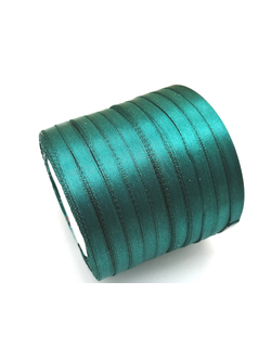 Лента атласная 6 мм, цвет зеленый арт. 96