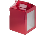 Коробка для прян. домика/кулича (красная), 160*160*200мм
