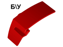 ! Б/У - Technic, Panel Car Mudguard Left, Red (61071 / 6074879) - Б/У
