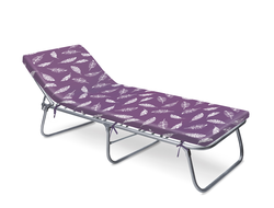 Кровать раскладная с мягким матрасом РК4-М, рисунок с графическими перьями