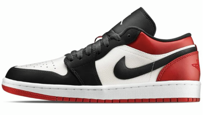 Nike Air Jordan Retro 1 Low (красные с черным низкие)