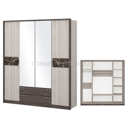 ОМ171 Шкаф "Николь" 4-х дверный. Размер: 2058х2118х592.